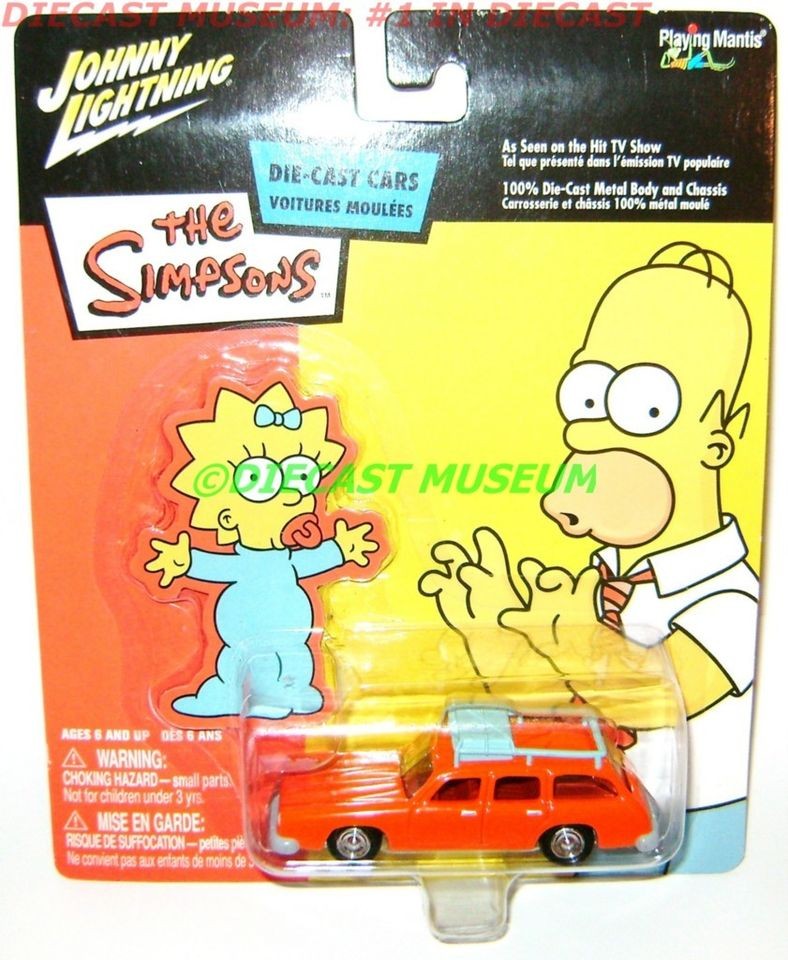 marges station wagon car the simpsons maggie diecast time left