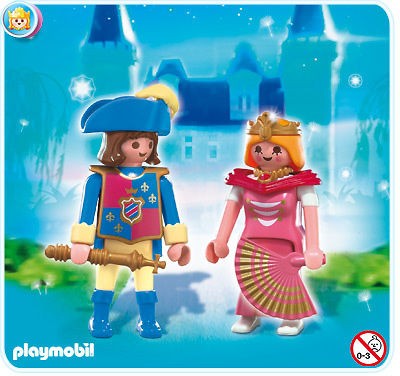 playmobil 4913 castle knight prince and princess new time left