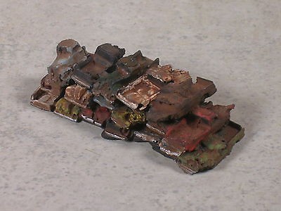 scale rusted out stack of salvaged pickup trucks time
