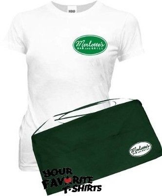 True Blood Sookie Stackhouse Merlottes Bar&Grill T shirt and Apron 