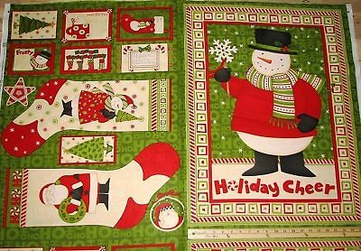 Ho Ho Holiday Santa Debbie Mumm Christmas Fabric Stocking 23