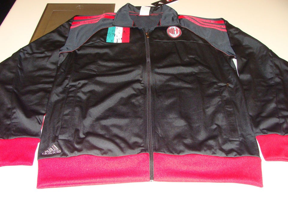Team AC Milan 2012 13 Full Zip Track Top Jacket Adidas Italian Serie A 