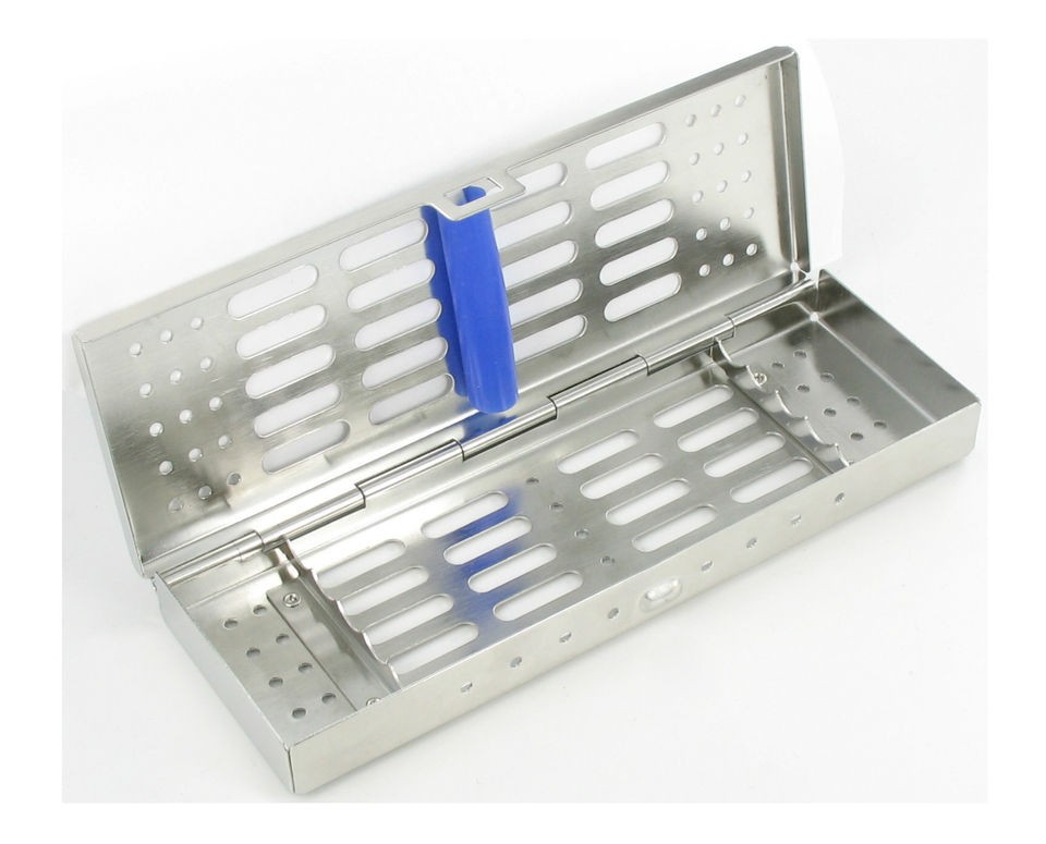 STERILE TRAYS STAINLESS STEEL CAPACITY 5 PIECES PER TRAY. OTHER SIZES 