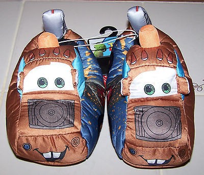 Nwt New Disney Cars Movie Mater Tow Truck Slippers Shoes Colorful 