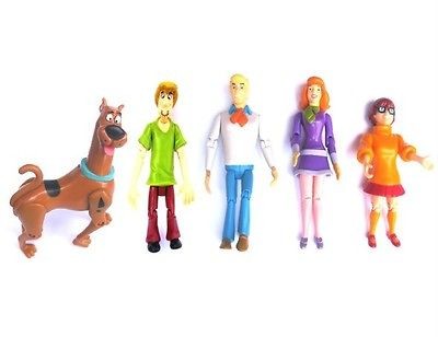 LOT 5 Pcs Scooby Doo SHAGGY DAPHNE FRED VELMA ACTION FIGURES M100