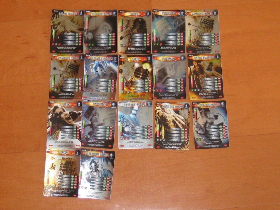 DR WHO   DALEKS VS CYBERMEN   BATTLES IN TIME   CHOOSE A CARD   FILL 