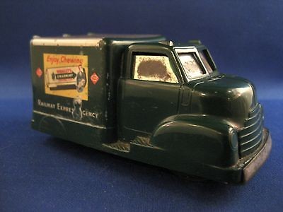 railway express agency plastic wrigley gum toy truck time left