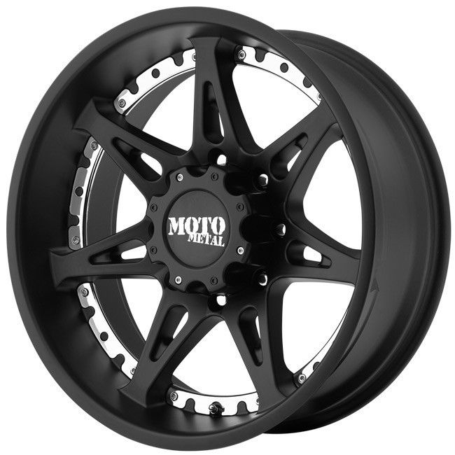 20 inch 20x9 Moto Metal Black Wheels Rims 5x5 5x127 18 Jeep Wrangler 