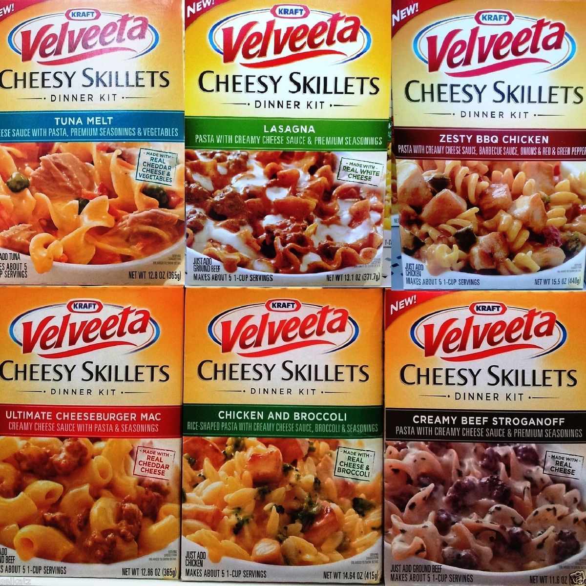   Cheesy Skillets Dinner Kit Pasta Creamy Cheese Sauce Seasonings