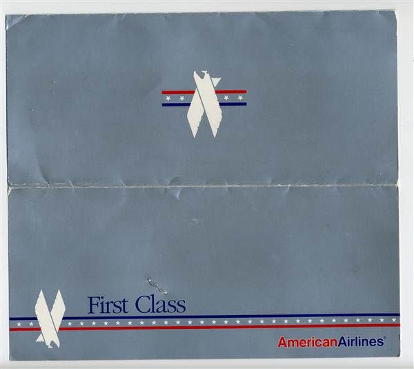 american airlines first class ticket jacket