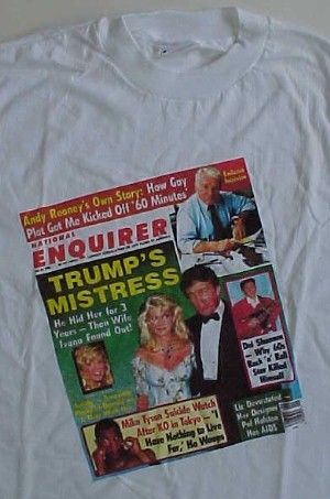 Donald Trump Mike Tyson National Enquirer T Shirt Large