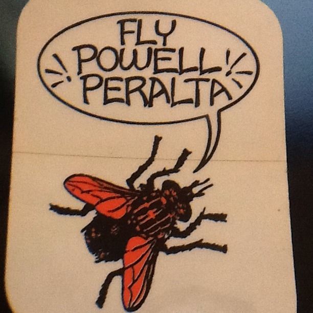 Vintage Skateboard Sticker Powell Peralta Fly 1980s Skate Sticker 
