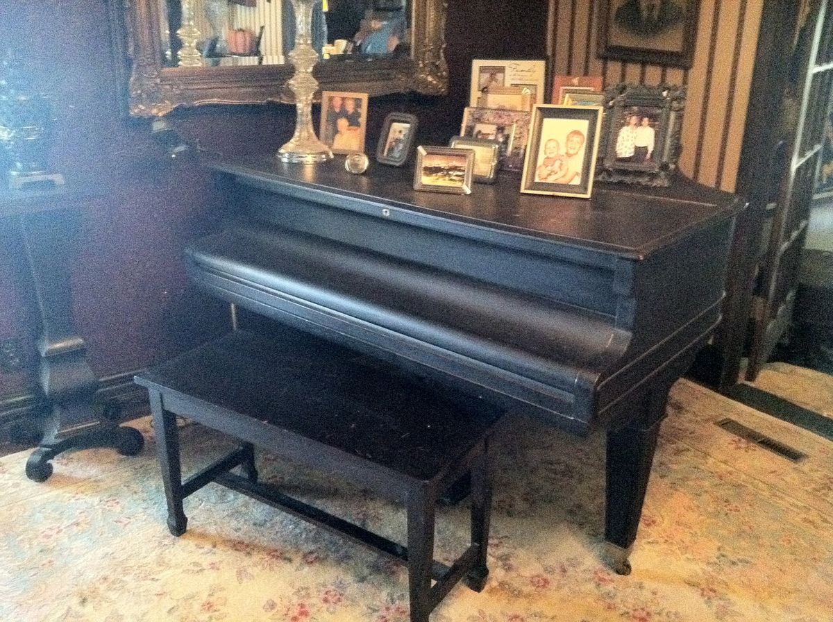 Antique Weber Baby Grand Piano with Bench