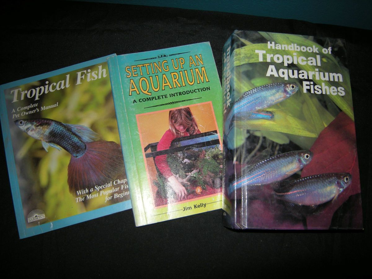LOT of 3 Fish Aquarium Books/ Manuals  Care, Set up, Tropical Fish 