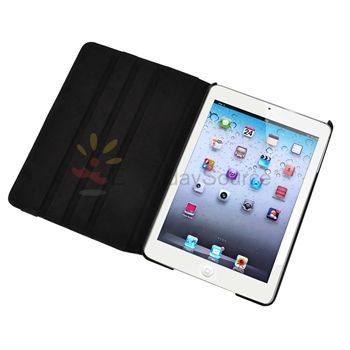   Snap on Leather Case Stand Cover Pouch for iPad Mini Tablet