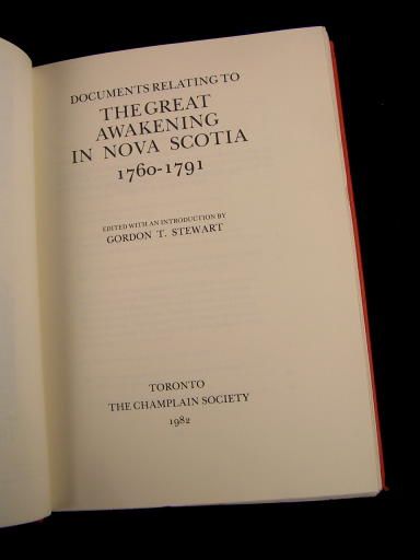 Nova Scotia Awakening 1982 Champlain Society Illustr