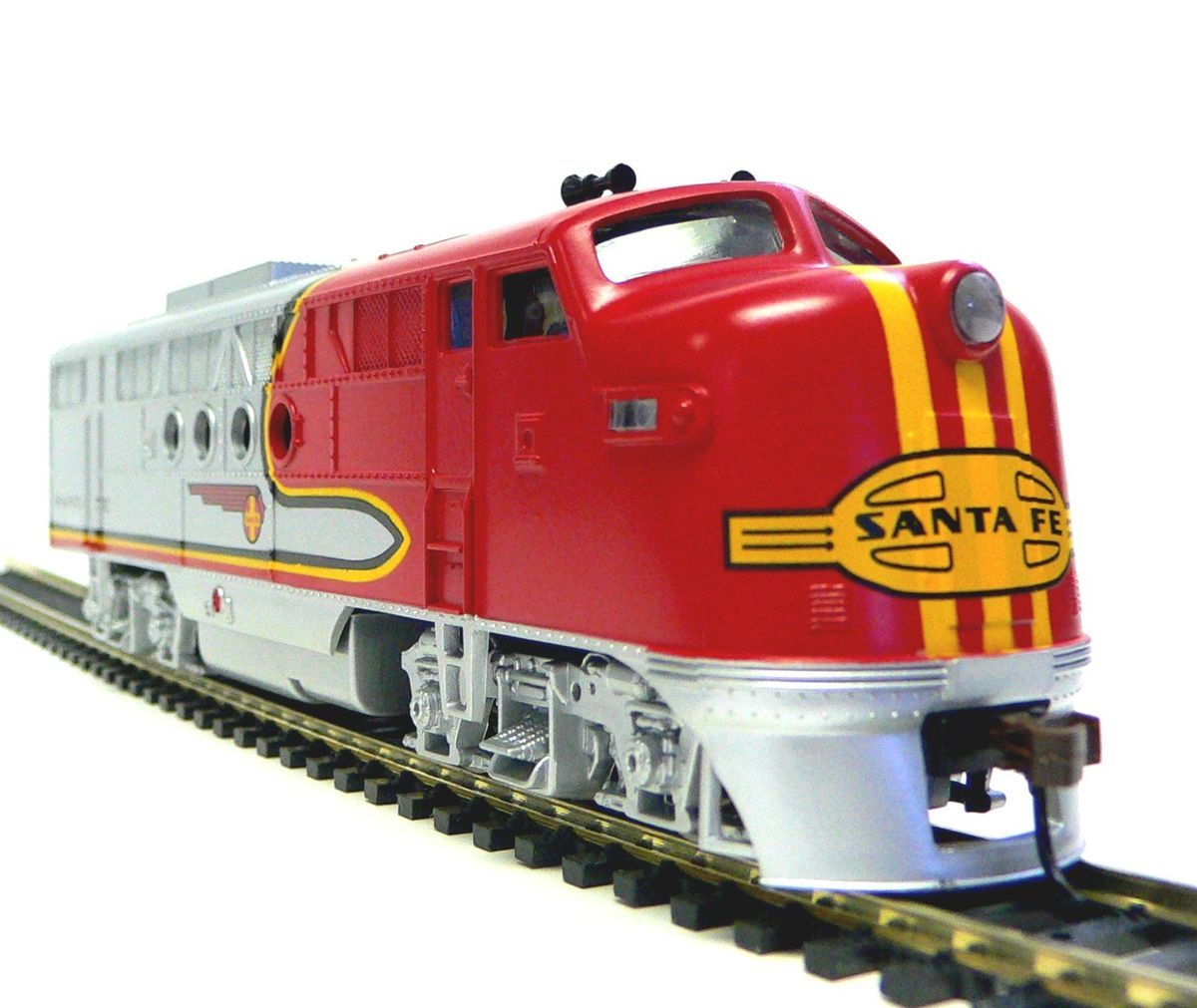HO Scale Model Railroad Trains Layout Bachmann Santa FE ft A DC 