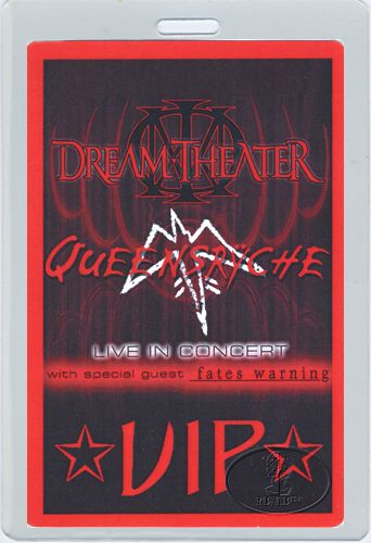 Unused VIP laminated backstage pass for the DREAM THEATER 