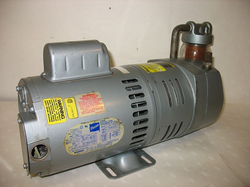 Gast Vacuum Pump 0823 101Q G271X 1 2 HP 115 230 Filter