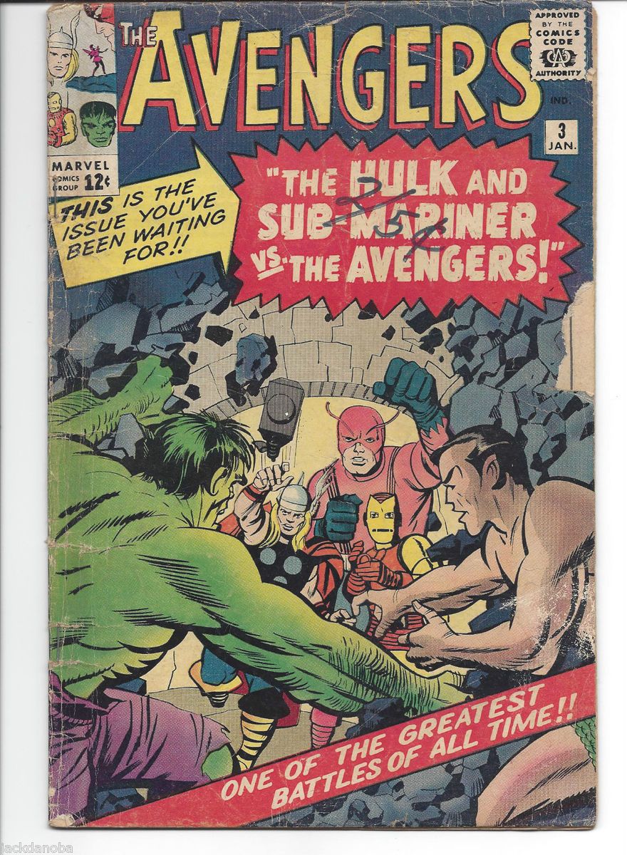 Avengers #3 Vol #1 Key issue. silver age comic CGC/PGX Avengers no 