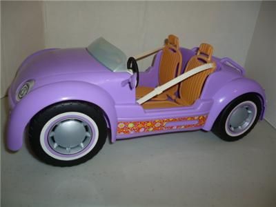   K8390 Barbie Beach Glam Cruiser Car Convertible Barbie Ken Doll