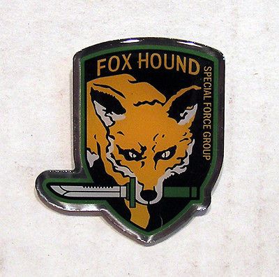 metal gear fox hound special force group metal pin time