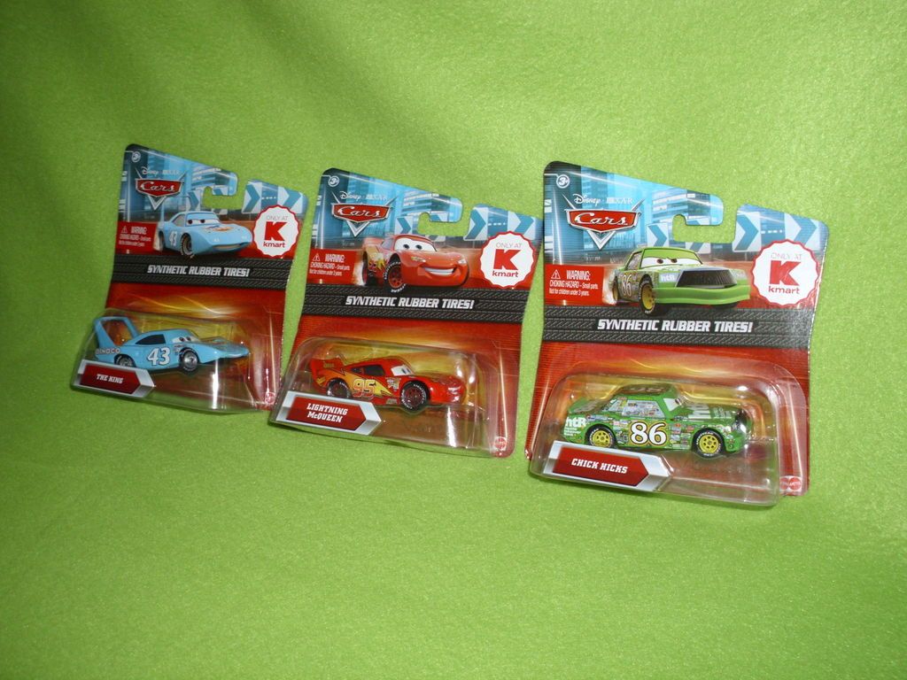 3 peças Disney Pixar Cars McQueen filme nº 123 corrida Kmart