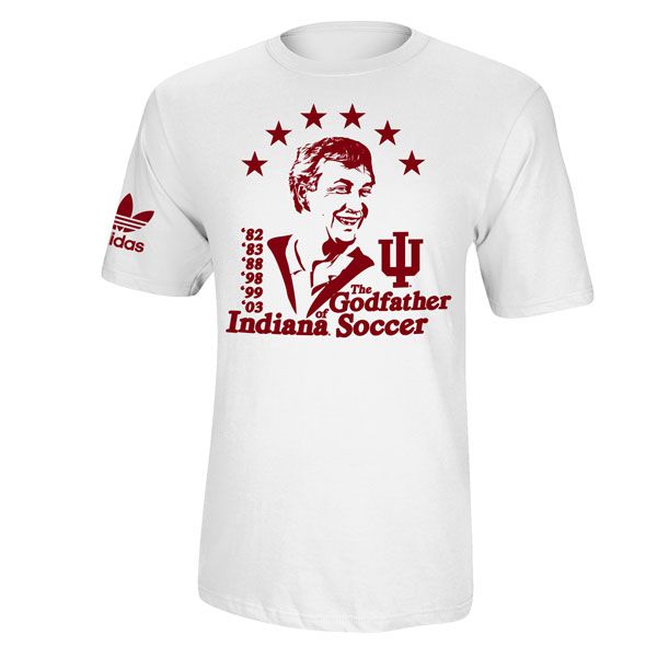 Indiana Hoosiers Adidas Originals Godfather of Indiana Soccer T Shirt 
