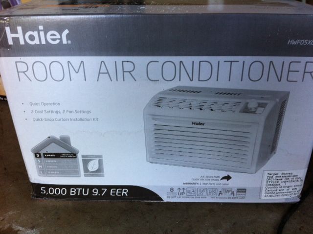 Haier 5000 BTU window air conditioner for rooms 100 to 150 sq. ft 