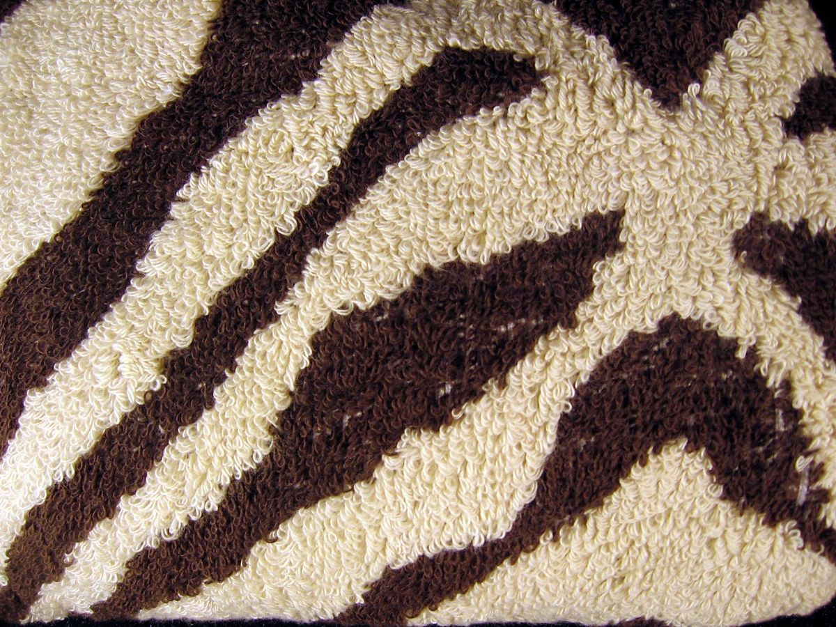    Genuine TURBIE TWIST Hair Towel Turban ZEBRA Animal Print One Size