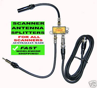 newly listed antenna splitter for scanner car radio from australia