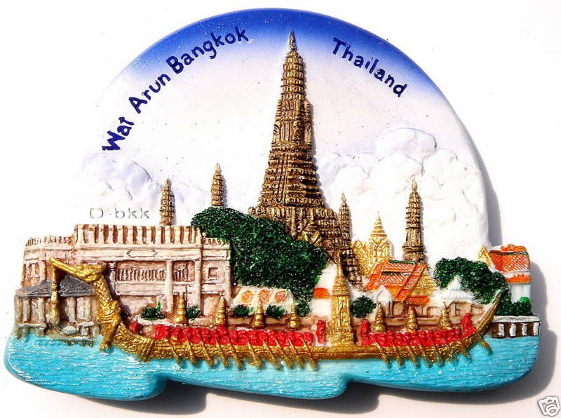 Temple of The Dawn Wat Arun The Royal Barge Magnet