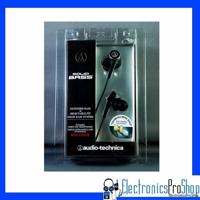 Audio Technica ATH CKS70 Black in Ear Earbud Headphone