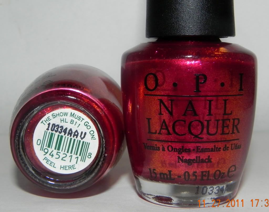 OPI The Show Must Go on Nail Polish Lacquer HL B11 Burlesque RARE 