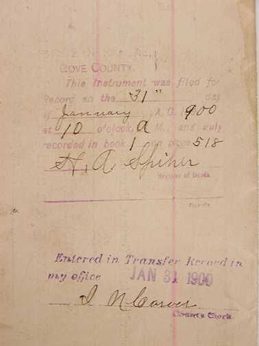   Grant Historical Document Signed by President Benjamin Harrison