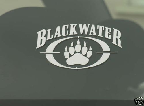 RARE Blackwater USA Security Paw Window Decal Military Mercenary 