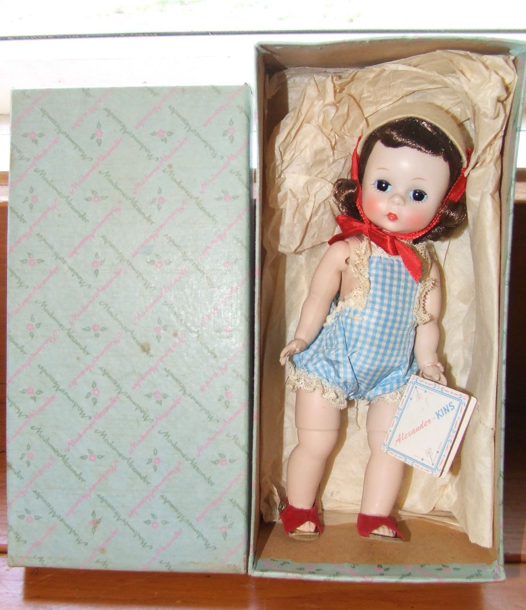WOW 1950s Madame Alexander Kin Doll Mint in Box w Wrist Tag