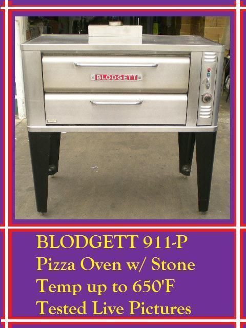 Blodgett 911 P Gas Stone Deck Pizza Oven Tested Live Pictures 650 F 