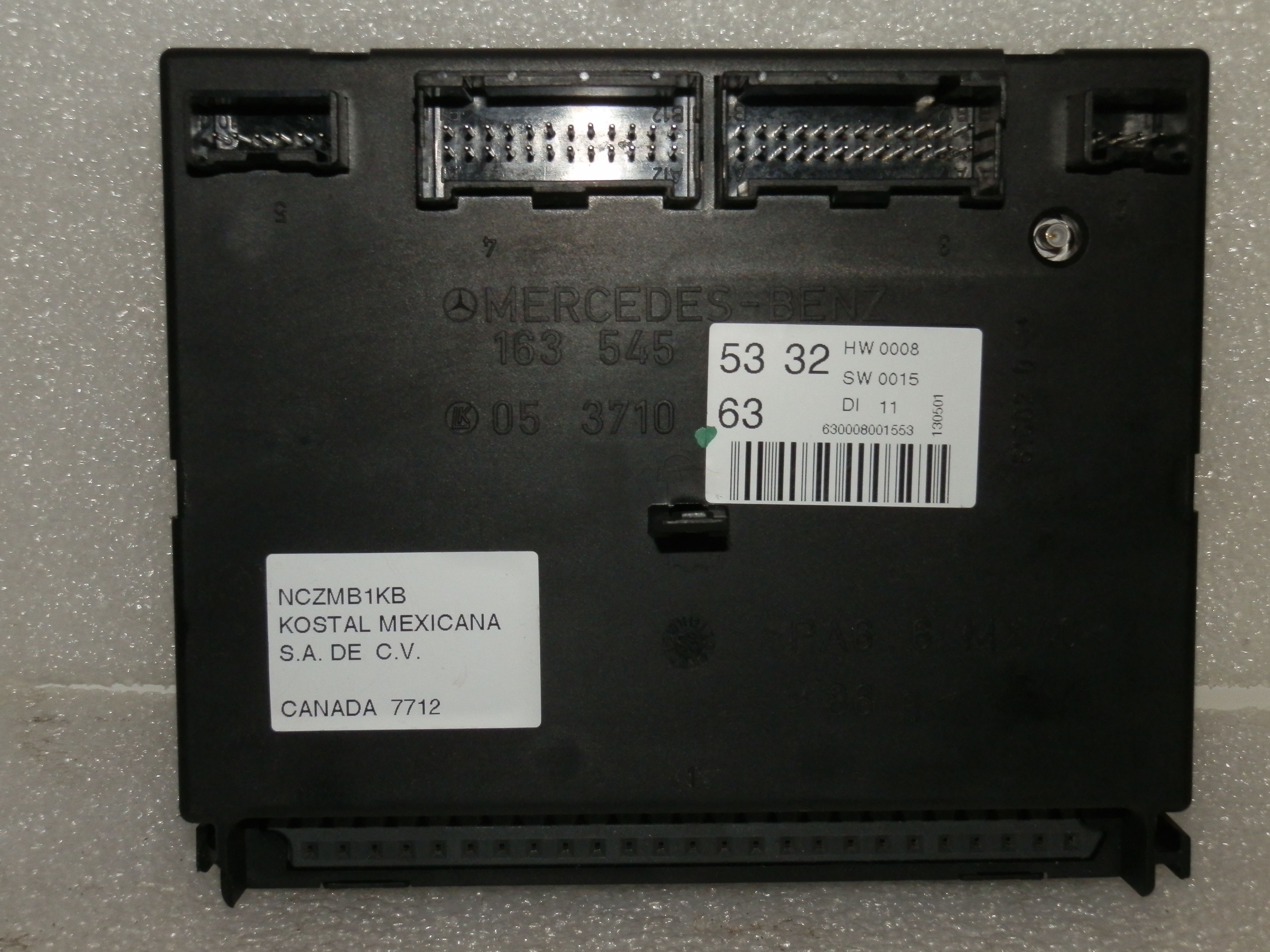   MERCEDES ML320 ML350 ML430 ML55 BCM W163 BODY CONTROL MODULE COMPUTER