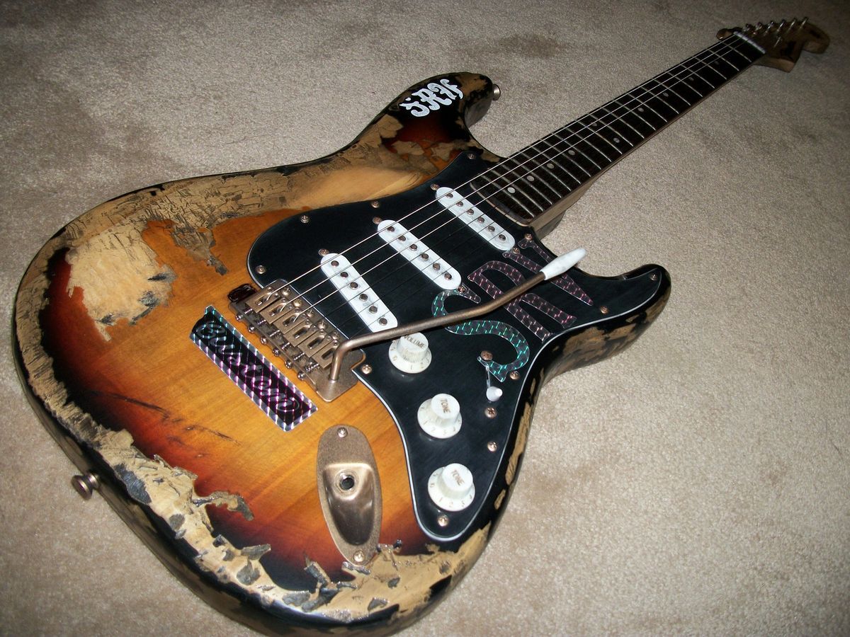     Electric   Squier   Fender   Custom Painted   SRV   Blues/ Rock