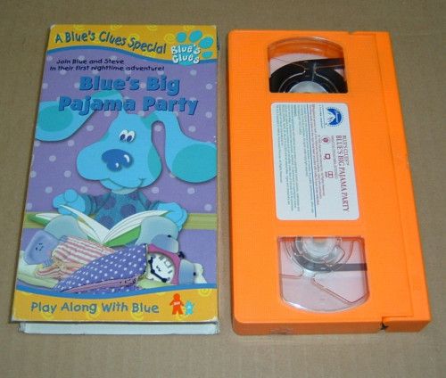 Blues Clues Blues Big Pajama Party VHS Video