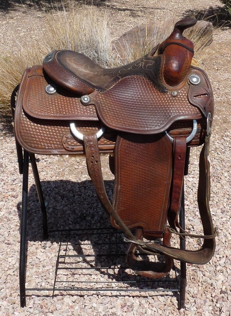 Bruce Cheaney 15 Custom Roping Saddle RARE