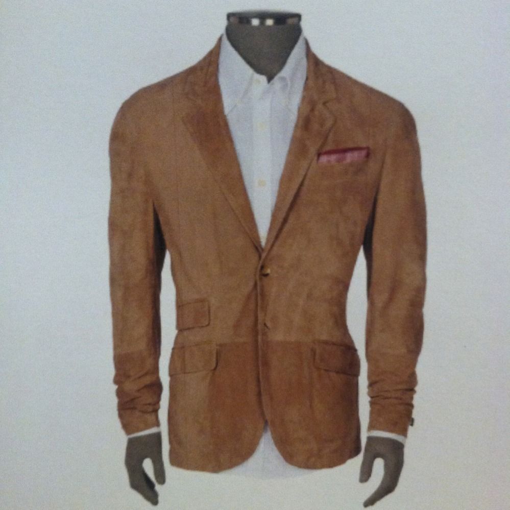 Brunello Cucinelli Mens Suede Jacket Blazer Sports Coat Size Large in 