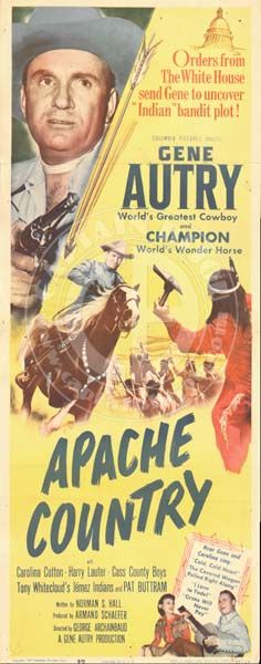 Apache Country 1952 Gene Autry Carolina Cotton Insert