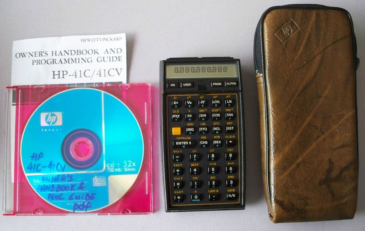  HP 41CV Calculator Case PDF Manual