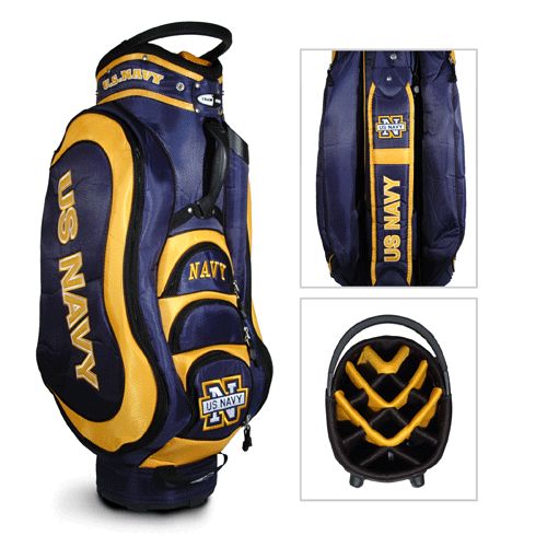 Licensed Team Golf US Navy Medalist Golf Cart Bag Bonus