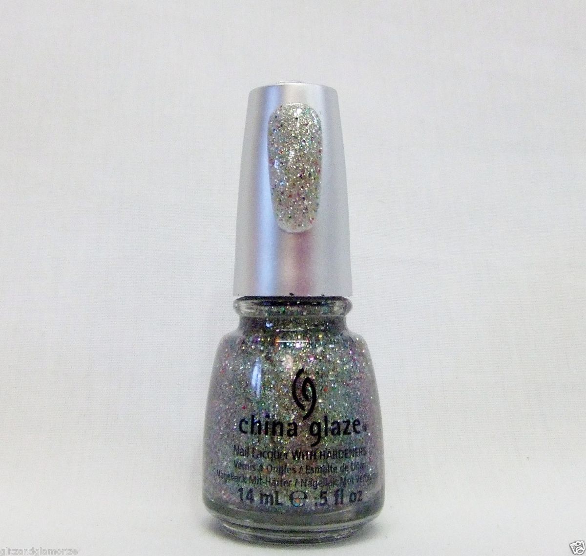 China Glaze Nail Polish Prismatic Holographic 3 D Glitter Ray diant