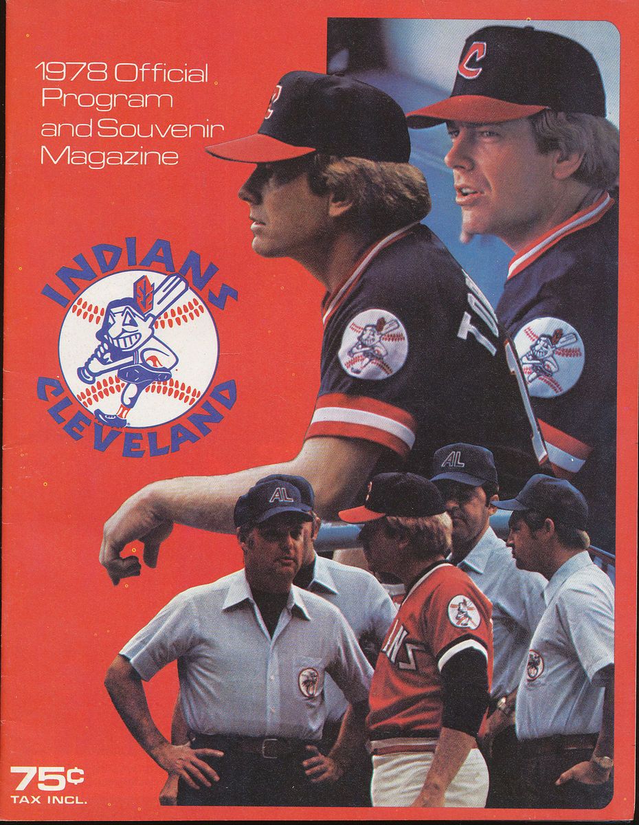 1978 Cleveland Indians vs Kansas City Royals Game Program Scorecard 4