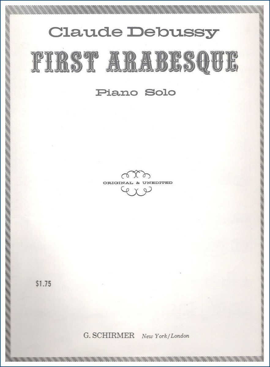 Claude Debussy Arabesque Sheet Music Piano Solo