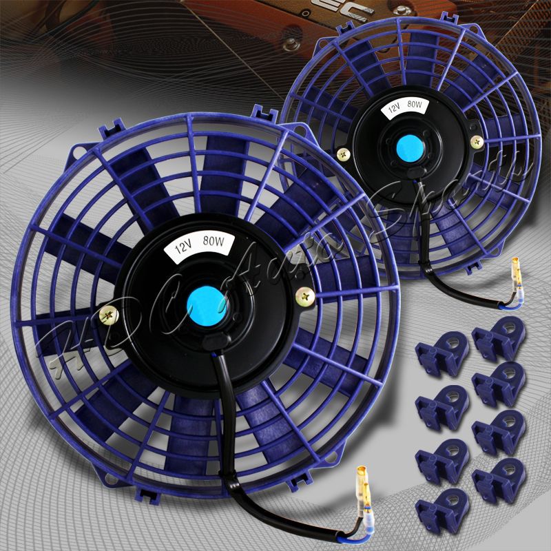  Push Pull Thin 12V Electric Radiator Cool Fan Mounting Clip